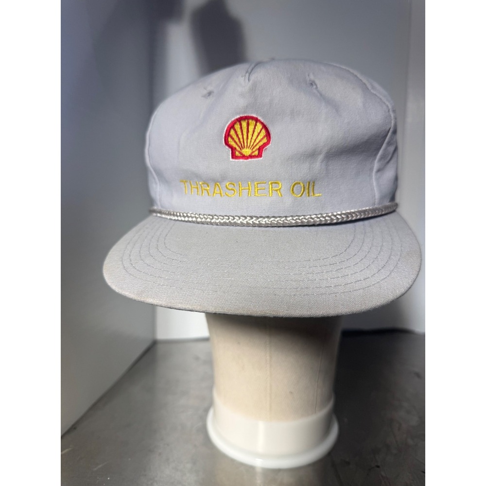 Unbranded Thrasher Oil Hat Mens OSFM Gray Good Shell Logo Rope Strapback Cap